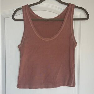 Women's Ribbed Tank Top - Clay